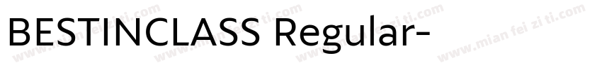 BESTINCLASS Regular字体转换